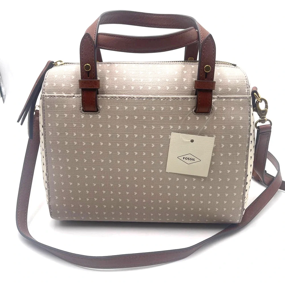 Fossil Rachel Satchel Hearts Bag NWT $180_5